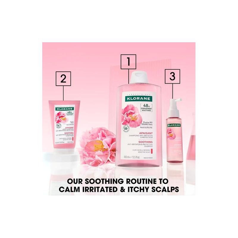 Klorane Soothing Organic Peony Shampoo 400ml