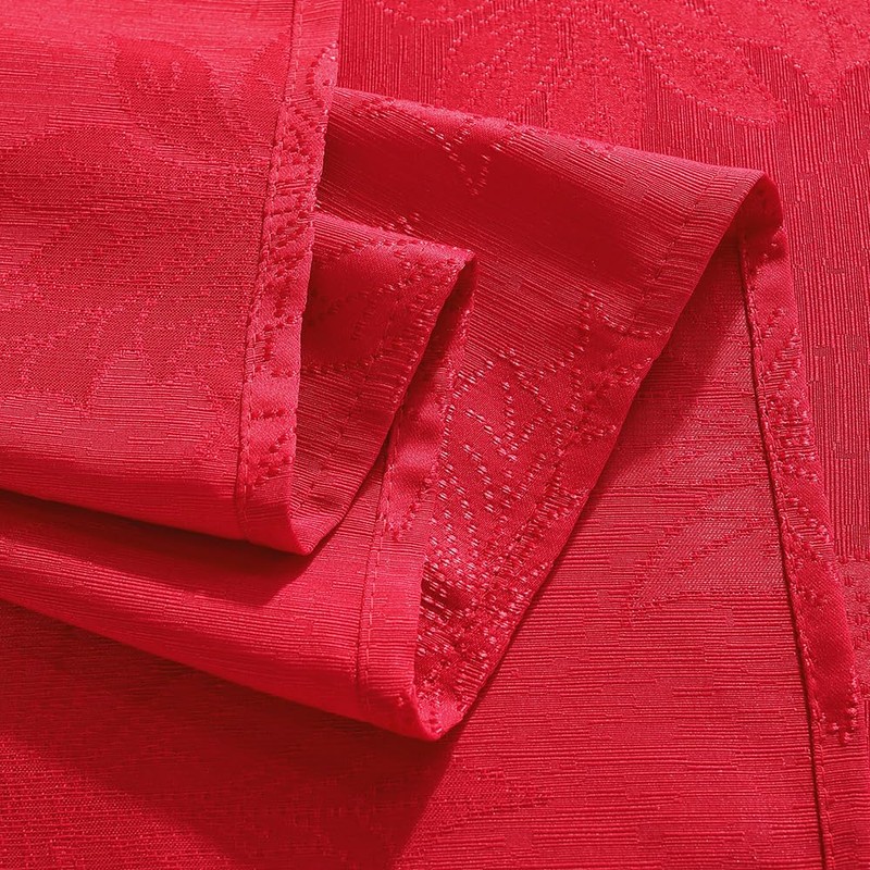 Jacquard Christmas Tablecloth Rectangle 152 x 213 CM, Waterproof Oil