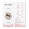JMEOWIO Semi Cured Gel Strips Nail Art Sticker Wrap Green