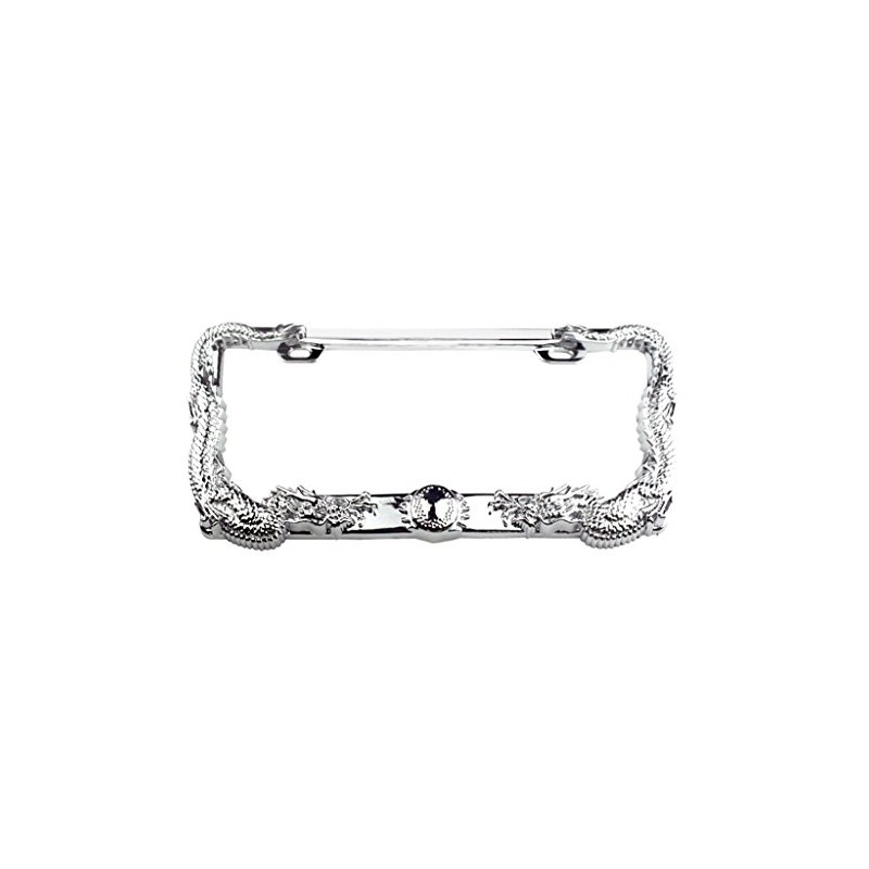 CLA Dragon Metal License Plate Frame - Chrome