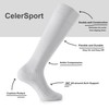 CelerSport 2 Pack Soccer Socks for Youth Kids Adult Over-The-Calf