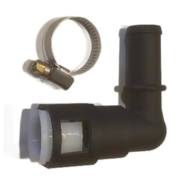 UPGRADED 800-416 Stronger than OEM Heater Core Coolant Hose Quick Disconnect 90 Degree Elbow Connector w/Clamp ONLY FITS: 5/8" Tube and 5/8" Heater Hose.