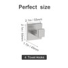 Hiuqixe 4 Pack Bathroom Towel Hook Brushed Nickel, Wall Mount