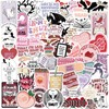 50 Pcs Bookish Smutty Stickers Set Fun, Sassy Quotes and