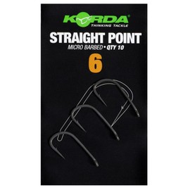 Korda Straight Point Micro Barbed Qty 10 (Size 6)