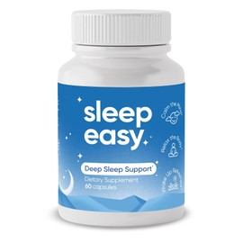 Sleep Easy Suplemento natural para ayudar al sueo  Magnesio, Ashwagandha, GABA, L-teanina y 5 hierbas calmantes  Sin melatonina y sin formacin de...  