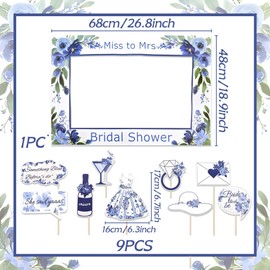 BACH AND BOOZY Blue Bridal Shower Party Photo Booth Props Something Blue Before I Do Decoration Bridal Shower Bachelorette Engagement Wedding Party