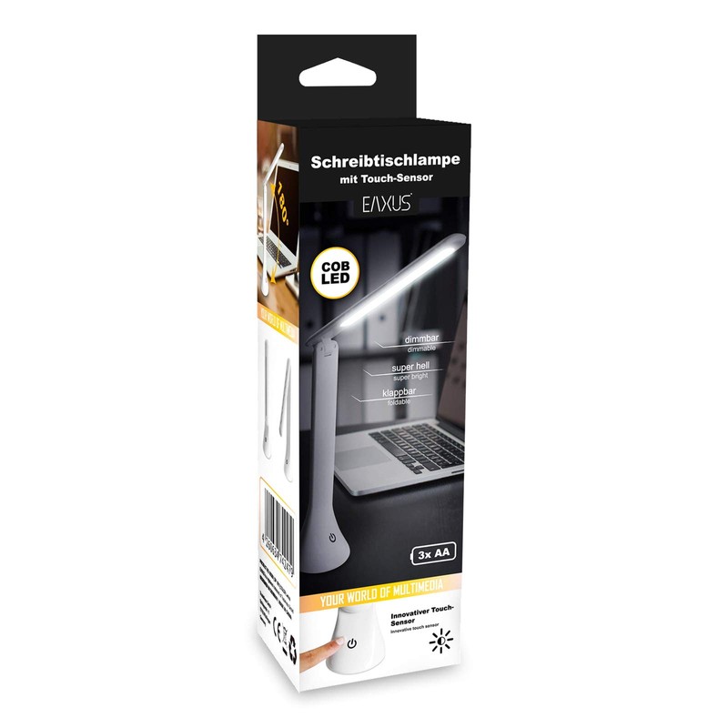Eaxus® Touch LED Table Lamp, Desk Lamp/Emergency Lamp, Dimmable with