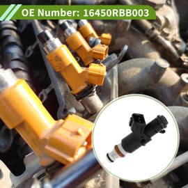 HOPESPANNER Kein. 16450RBB003 Kraftstoffeinspritzdüse für Honda Civic Si 2.0 06-11 Flow Match Black Kraftstoffdüse 1 Stk