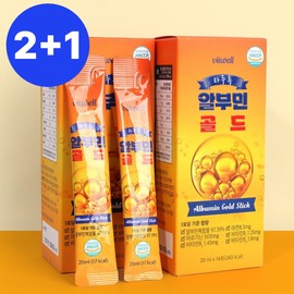 Drinkable Albumin Gold Liquid Essence Stick High Content Albmin Complex Efficacy 14 Packets, 3 Pieces / 마시는 알부민 골드 액상 진액 스틱 고함량 알브민 복합물 효능 14포, 3개