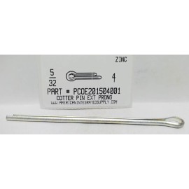AMERICANINTEGRATEDSUPPLY.COM 5/32X4" COTTER PINS EXTENDED PRONG STEEL ZINC PLATED (10)