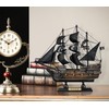 SAILINGSTORY Wooden Pirate Ship Model Black Pearl Sailing Ship Decor