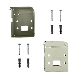 Amazing Drapery Hardware High Profile Box Mounting Brackets for 2.5" Horizontal Blinds - Fits 2 1/8" x 2 3/4" Headrail - Off White, 1-Pair (2 Pieces) with Screws