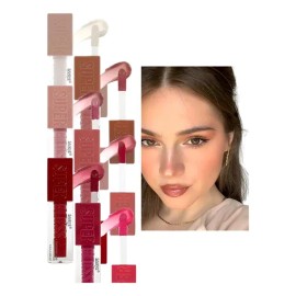 Labiales Liquidos Intensa Cobertura Set De 6 Varios Tonos                                                                                             