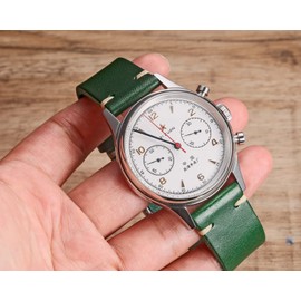 Torbollo Leather Watch Bands, Italian Buttero leather Watch Strap, 18/20/22mm Quick Release Vintage Replacement Bands