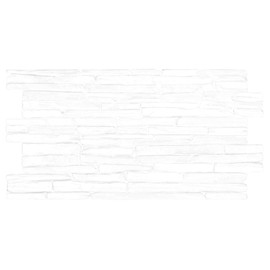 On1shelf 3D Wall Panels Tiles Stone Look Decorative PVC Plastic Cladding Modern (White Quartzite)