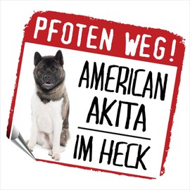 siviwonder American Akita Inu Paws Way Small Car Sticker Dog Sticker Reflective