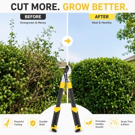 Extendable Pruning Shears for Garden Branches – Aluminum Handle SK5 Blade Cutter for Shrubs & Yard Care