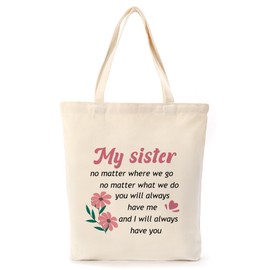 Presents for Sister Birthday Gifts for Sisters Adults,Best Birthday Gift for Big Sister Gifts for Little Girls Special Christmas Soul Sisters Presents Ideas Tote Bag Valentines Galentines Day Xmas