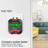 Xrten Socket Tester with RCD Test, Power Socket Tester with