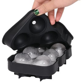 Ice Ball Maker Round Large Ice Cube Trays Silicone Ice Cube Tray Sphere Ice Ball Maker for Bourbon Brandy for Whisky Lover Reusable
