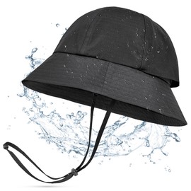 Sukeen Bucket Hats for Woman & Men, Lightweight UV Protection 50+ Sun Hat, Waterproof & Packable Boonie for Golf, Camping Black