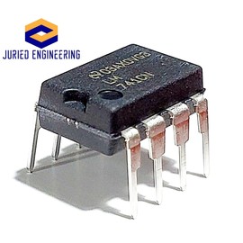 Juried Engineering LM741CN/NOPB LM741CN LM741 Single 44V 1 MHz Operational Amplifier Op Amp Breadboard-Friendly IC DIP-8 (1 Piece)