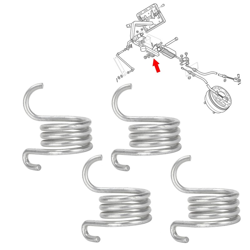 4PCS Braking Pedal Torsion Spring Steel Alloy 70676G01 Replacement for