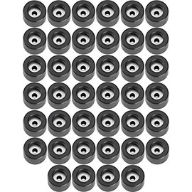 Adam Hall Hardware 4904 M40 AH – Set of 40 Rubber Feet in a Bag, 25 mm x 15 mm, Black