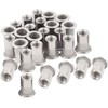 40pcs M6 Rivet Nuts Stainless Steel Threaded Rivet Insert Nuts