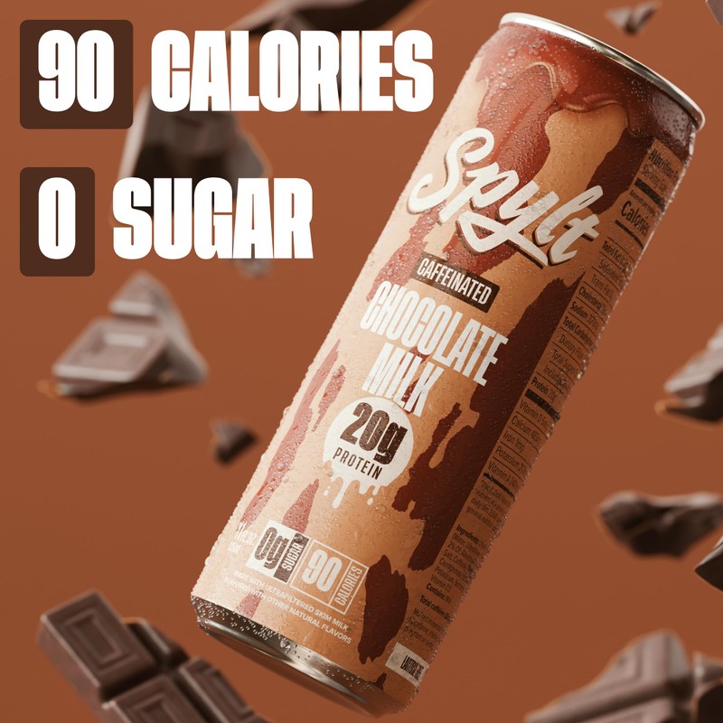 Spylt High Protein Chocolate Milk with 60mg Caffeine & 20g
