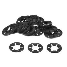 QUARKZMAN Pack of 30 Internal Toothed Star Lock Washers M14 Sliding Lock Washer Clamps Quick Release 65Mn Steel Sternlock Butt Nuts