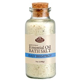 Easy Breahtzy (Formally Cold and Flu) Therapeuic Mineral Bath Salt Pure Essential Oil 7oz (Pack of 1)