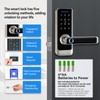 GEKRONE Smart Front Door Lock with Lever Handle, Keyless Entry