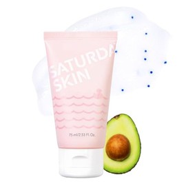 Saturday Skin Rub-A-Dub - Gel de limpieza facial de refinación, esmaltes faciales lavados con enzimas de frutas naturales, exfoliante suave para todo 