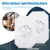 Saihisday 2PCS Outdoor Light Mounting Block with Built-in Electrical Box,