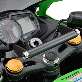 Daytona 19256 Motorcycle Clamp Bar, For Ninja ZX-25R/SE, Multi-Bar Holder, Ash Silver
