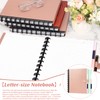 SKLENICE PU Leather Discbound Notebook 8.5" x 11" Disc Bound