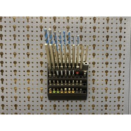 Holder for 50 Bits for Küpper Perforated Wall and Euro Perforated Wall 45 mm Perforated Wall Accessories System Holder