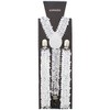 Zac's Alter Ego Men/Ladies 25mm Width Adjustable Sequin Braces/Suspenders -