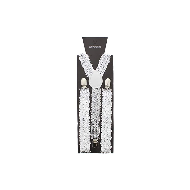 Zac's Alter Ego Men/Ladies 25mm Width Adjustable Sequin Braces/Suspenders -