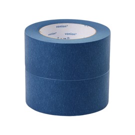2 PCS Blue Painters Tape,48mmx50m Masking Tape Wide Painting Tape,Heat Resistant Waterproof for Painting Frame Lines Shaping