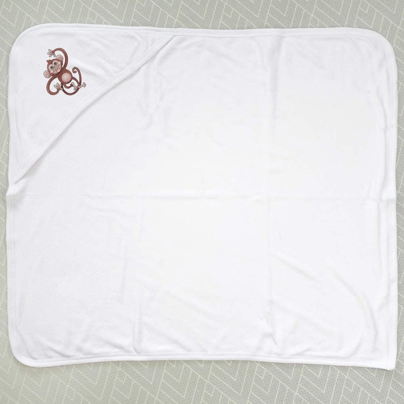 'Cheeky Monkey' Baby Hooded Towel (HT00009019)