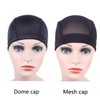 2 pcs/lot Black Dome Cap for Wig Making Stretchable Hairnets