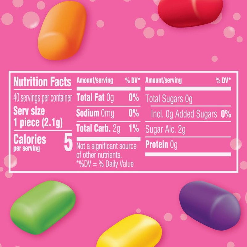 HUBBA BUBBA Minis SKITTLES Flavored Bubble Gum, 40 Piece Resealable
