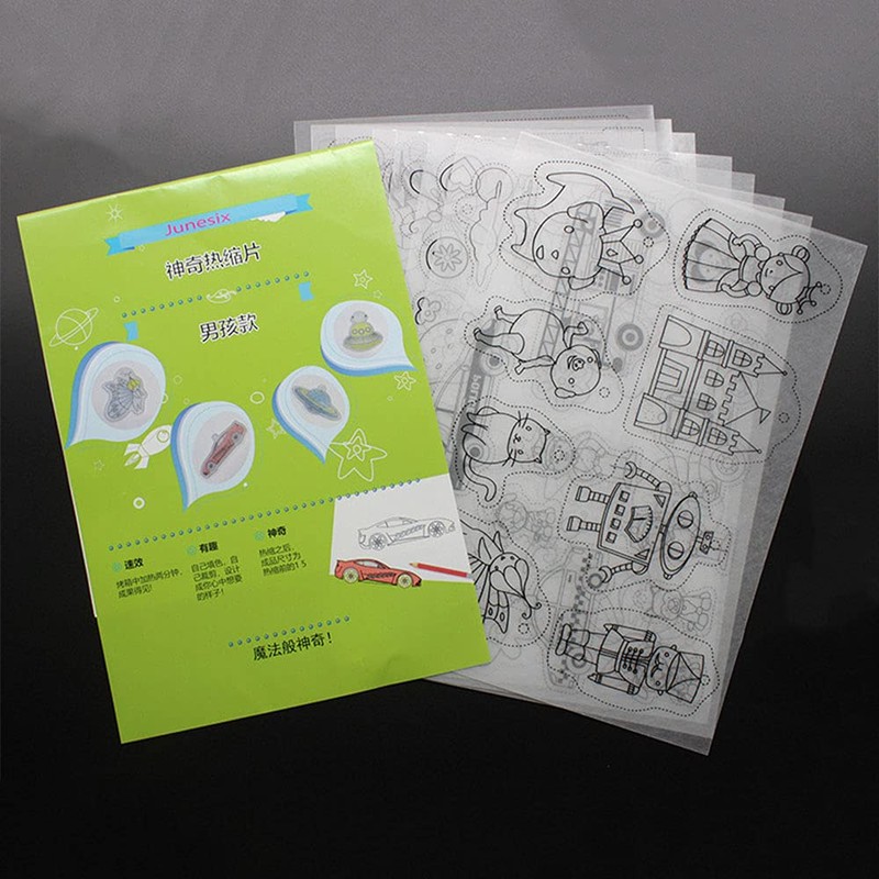 ANCLLO 8 Pieces Plastic Shrink Wrap for Creative Shrink Wrap