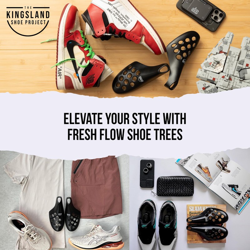 Fresh Flow Shoe Trees |Large 10-Pack| Simple, Aerated Shoe Trees