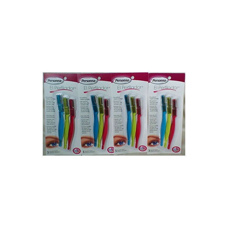 12 Personna El Perfilador Eyebrows Disposable Shapers,12 Perfiladores.