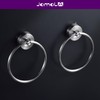 JOMOLA Stainless Steel Suction Cup Towel Ring Holder for Bathroom
