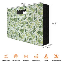 FREEKYROCK Kneeling Pad, Extra Thick Gardening Kneeling Pad for Women, Large Foam Bathtub Kneeling Pad for Bathing Baby, Waterproof Knee Pads Garden Workout Supplies, 17.5 x 11.6 x 1.4 Inch, Green